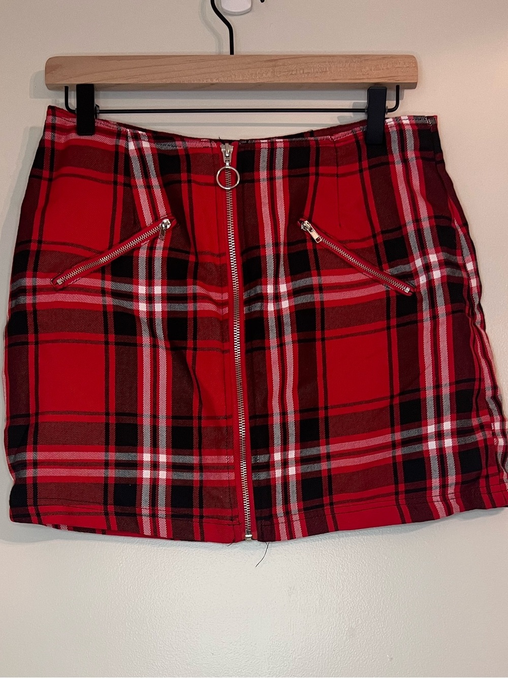 rue21 plaid mini skirt